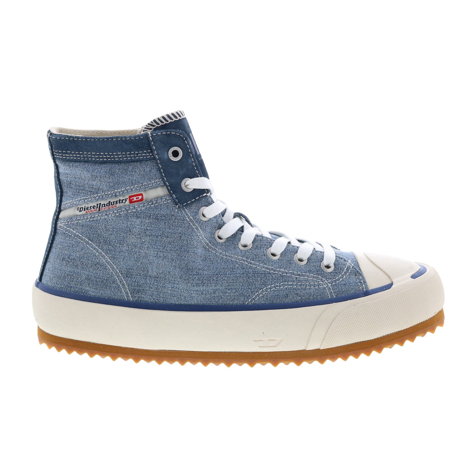 Diesel S-Principia Mid Y02740-P1473-H8955 Mens Blue Lifestyle Sneakers Shoes - Image 1