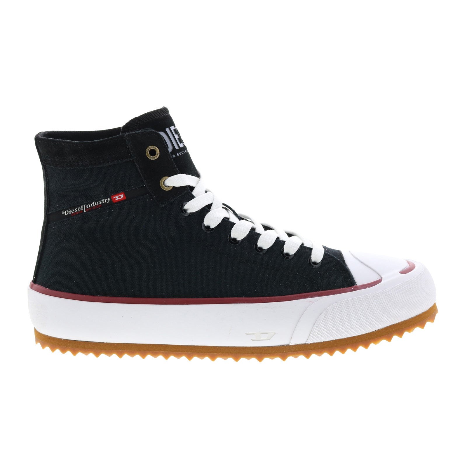 y02740-p4083-h1527_s-principia_mid_white_black_reshoot_01 Diesel S-Principia Mid Y02740-P4083-H1527 Mens Black Lifestyle Sneakers Shoes - Image 1