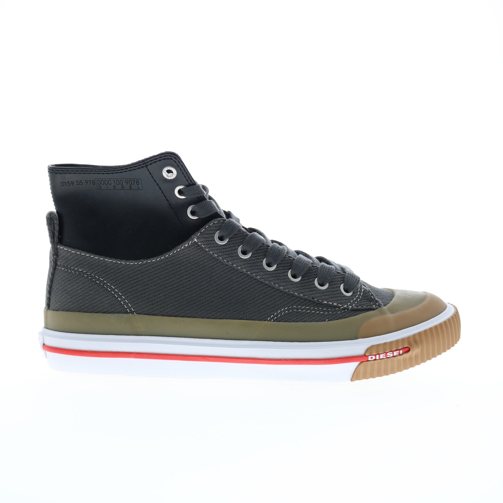 y02899-p4788-h7646_s-athos_mid_charcoal_gray_black_01 Diesel S-Athos Mid Y02899-P4788-H7646 Mens Gray Lifestyle Sneakers Shoes - Image 1