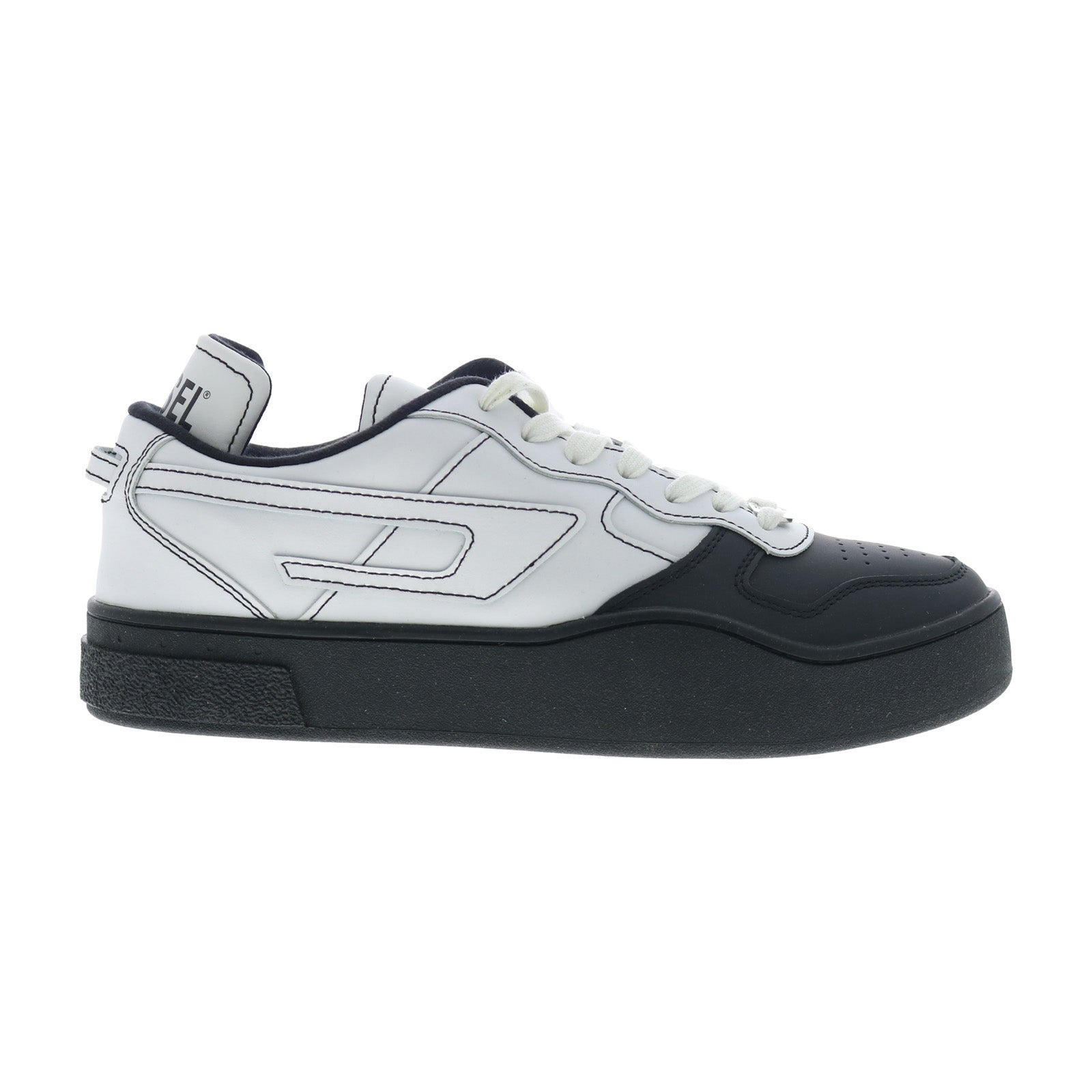 y02962-pr013-h1527_white_black_reshoot_01 Diesel S-Ukiyo Low X Y02962-PR013-H1527 Mens Black Lifestyle Sneakers Shoes - Image 1